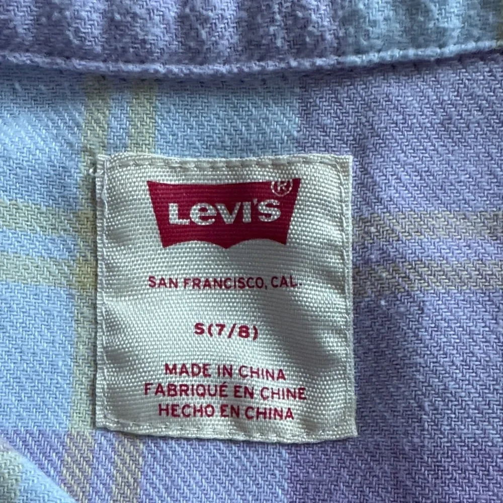 Levi's Kids Lavender Checkered Button-Down Shirt